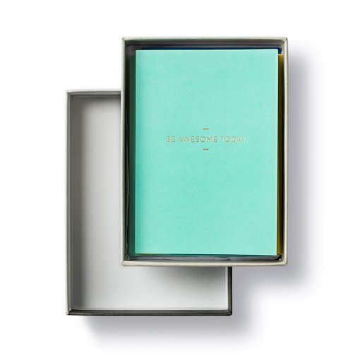 Motto Boxed Note Cards by Compendium — 10 Blank Cards with printed envelopes