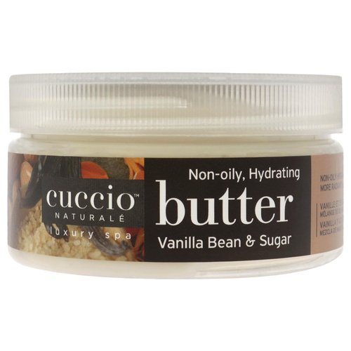 Cuccio Naturalé Butter Blend Vanilla Bean & Sugar - Non-Greasy Lotion for Hand, Body & Feet - Comforting/De-stressing - Paraben/Cruelty Free, Natural Ingredients & Plant Based Preservatives, White, 8 Fl Oz (Pack of 1)