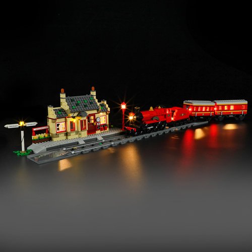 Mililier LED Light Kit for Lego 76423 Hogwarts Express & Hogsmeade Station Set, Compatible with Lego 76423 Building Blocks Model(Not Include Blocks Set)