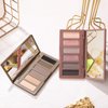 SUSIKEKI 2PCS 6 Colors Mini Naked Eyeshadow Palette Makeup Set Neutral Nude Eye Shadow Pink & Brown Matte Shimmer Make Up Pallet with Mirror Highly Pigmented Travel Size Gift Kit