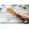 Wooden Hair Fine Tooth Comb for straight or wavy: The gentle touch of our hair comb is designed to help you achieve your desired hairstyle effortlessly (Hair Comb)