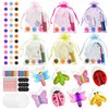 Gemscream 60 Pcs Plaster Painting Party Favors for Kids Birthday Party Supplies Animal Crafts for Kids DIY Painting Statues with Magnet Brushes Palette Organza Bag for Art Party Favor Bags(Insect)