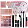 Hot Sugar Travel Makeup Kit All in One, Makeup Kit for Women Full Kit, Makeup Gift Set for Beginners and Professionals with Cosmetic Bag (Pink)