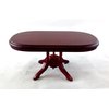 Dollhouse Miniature Mahogany Oval Dining Table
