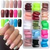 Bellelfin 360Pcs Square Press on Nails Medium, Full Cover Colored Fake Nails Glossy False Nails Press ons Artificial Fingernails for Women Girls