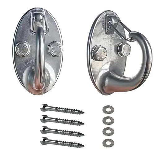 2pcs Resistance Band Wall Anchors Space Saving Workout Hooks Wall Mount Anchors for Resistance Bands Bodyweight Straps, Strength Training, Physical Therapy Exercise, Home Gym(1500 lb Weight Capacity)