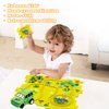 Puzzle Track Car Play Set - DIY Car Tracks Children's Educational Puzzle Board with Electric Vehicle Toy for Toddler Boys Kids Gift (Dinosaur-5PCS)