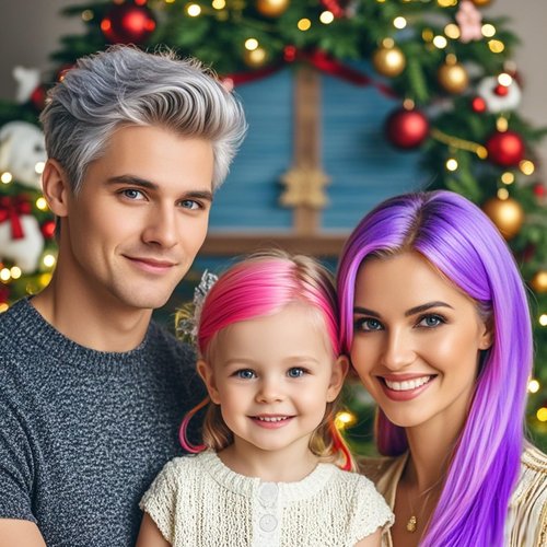 Temporary Hair Color Wax Kit, 3pcs Hair Dye and Makeup Cream for Instant Hairstyles - 4.23 oz Pomades and Chalk for Girls, Kids, Men, Women (Gray, Purple, Pink) Gifts