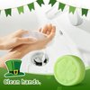 YaqiuGLO Green Clover Shamrock St Patricks Day Handmade Soap Lucky Clover Mini Soap Bars Bulk Individually Wrapped Scented Soaps Irish Day Soap,Handmade soap suitable for gift giving