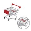 ibasenice Mini Supermarket Handcart, Shopping Trolley Toy Storage Container Toys Mini Carts Red Shopping Cart