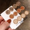 8 PCS Rhinestone Hair Clips Alligator Hair Clips Fancy Crystal Duckbill Hair Clips Rhinestone Duckbill Hairpins Round Hair Clips Bling Crystal Hairpins Hair Styling Accessories for Women Girls