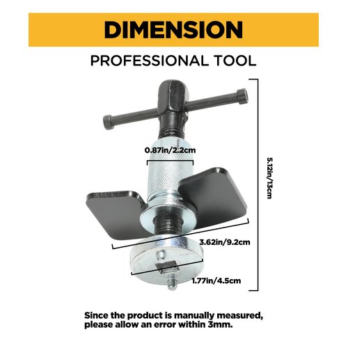 YAKEFLY Brake Caliper Piston Rewind Tool, Brake Piston Wind Back Tool,Car Rear Brake Pad Wind Back Tool,Right Handle Set Brake Caliper Wind Back Tool for for Replacement of Rear Brake Pad