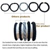 Tanha 15Pcs Hair Tie Bracelet,Hair Ties For Women Men,Ponytail Holders For Thick Hair,Strong Stretchy No Damage No Crease Hair Bands (Black)