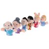 6 Piece Mini Grandparents, Finger Puppet Set, Cloth Velvet Puppets, 6 People Family Members Finger Puppets Toys Set, Story Time, Party Favors for Boys Girls Birthday Gifts，Puppets and Puppet Theaters