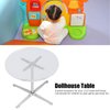 1:12 Dollhouse Round Table,Miniature Round Table Mini Dining Table Dollhouse Furniture Accessories