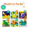 Klevly 6 PK Dinosaur Wooden Toddler Puzzles Ages 2-4 | Wooden Puzzles for Toddlers 1-3 | Montessori Toys for 2 Year Old | Learning Toys for 2+ Year Olds | Educational Toys for 2 Year Old | STEM Toy