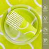 durony 96 Pieces Tennis Party Supplies Tableware Set Include Tennis Paper Plates Napkins and Cups Tennis Dessert Plates for Tennis Sports Party Decorations, Serve 24 Guests