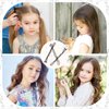 Amabro Mini Bobby Pins, 50PCS 1.37 Inch Small Wavy Hair Pins Metal Hair Clip Hairpins for Women Gilr Kids Buns Long Straight Curly Hair All Hair Types(Black)