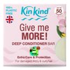 KinKind Give me MORE! Deep Conditioner Bar for Damaged, Frizzy & Curly Hair. Extra Care & Protection. Vegan & Cruelty Free. Upto 50 washes! 40g