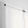 Pairs to Go Victoria Voile Modern Sheer Rod Pocket Window Curtains for Living Room (2 Panels), 59 x 84 in, White