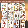 CHARLENT Cowboy Temporary Tattoos for Kids - 100 PCS Western Cowboy Temporary Tattoos for Boys Birthday Party Favors Goodie Bag Fillers