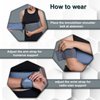 WC shoulder support brace arm slings shoulder immobilizer, youth shoulder brace- Shoulder stabilizer Compression Brace rotator cuff surgery sling, left-right arm sling-Size4 (41-45) inches
