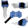 NEWGO Ice Pack for Ankle Injuries, 2 Pack Ankle Cold Packs Ice Pack Wrap with Soft Plush Backing for Swelling, Foot Injuries & Pain, Tendonitis - Blue