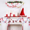 FEPITO 300 Pcs Festive Paper Chains Merry Christmas Craft Paper Chains for Christmas and Festive Party Decorations,10 Style