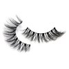 KSYOO Volume False Lashes D Curl Wispy Fluffy Mink Lashes Natural Look,8-15mm Long Cat Eye Lashes Seamlessly with Your Natural Lashes -10 Pairs (Clear Band V1)