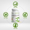 Vitamin K2 (MK-7) 200mcg, 240 Virgin Coconut Oil Softgels | Premium Menaquinone-7 Form, Easily Absorbed Vitamin K Supplement – Bone, Joint, & Immune Support – Non-GMO