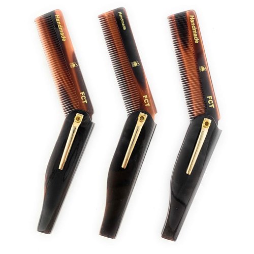 G.B.S Handmade Folding Comb for Men and Women, FCT, Pack of 3