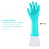 Elgood Reusable Long Dishwashing Cleaning Gloves with Latex Free, Long Cuff,Cotton Lining,Kitchen Gloves 2 Pairs,Purple+Blue Medium