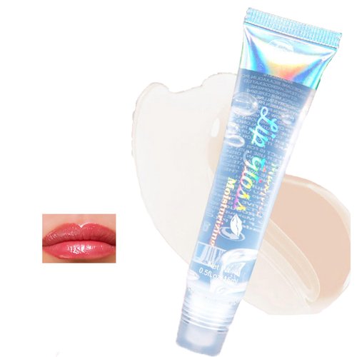 Easilydays Glossy Lip Gloss, Moisturizing and Hydrating Glossy Clear Lip Gloss Mirror Lip Glaze, High-shine Finish Lip Makeup Lipstick for Nourished, Fuller-looking Lips (#01 Mint)