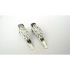 Generic 2 small silver rose gold filigree metal alligator hair clip for fine thin hair (Primary color: Silver)