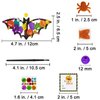 Winlyn 24 Sets Halloween Crafts Bat Crafts DIY Halloween 3D Bat Craft Kits Unfinished Paintable Wood Bat Halloween Crafts for Kids Classroom Activities Art Project Halloween Decorations Party Favors