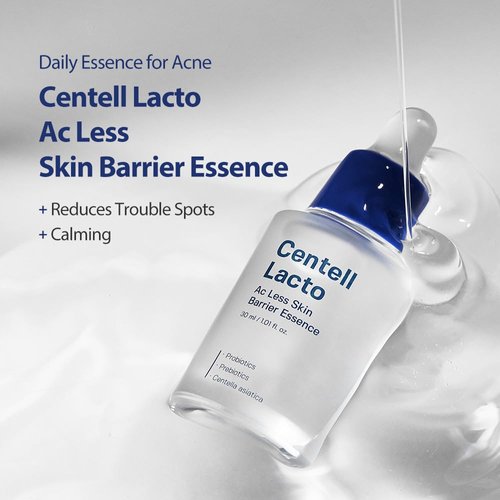 Sungboon Editor Centell Lacto AC Less Skin Barrier Essence Serum | Acne Treatment for Face | Probiotics Skin Care for Sensitive Skin | Niacinamide Hydrating Face Serum | Korean Skin Care