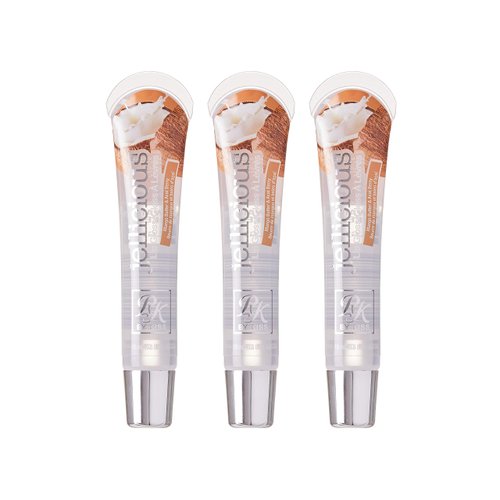 Ruby Kisses Jellicious Mouth Watering Lip Gloss Hawaiian Breeze Coconut JLG13 (3 PACKS)