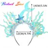 GORTIN Light Up Mermaid Headband LED Starfish Headbands Glow Shell Hair Band Costume Hair Accessories for Women