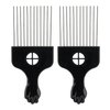2 Hair Sponge & 2 Hair Pick (Pack) Afro Comb, Hair Pick and & Hair Styling Sponge