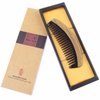 Breezelike Hair Comb - Wide Tooth Wooden Detangling Comb for Curly Hair - No Static Sandalwood Buffalo Horn Comb for Men and Women