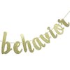 Worst Behavior Gold Glitter Banner, Drake Party Decorations, Birthday Photo Backdrop(Gold)