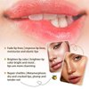 2PCS Honey&Sakura Lip Balm Pot,Day and Night Repair Lip Sleeping Masks Honey Lip Balm,Anti-wrinkle Remove Dead Skin Lip Mask,Fade Lip Lines,Treatment to Restore, Hydrate & Plump Dry,Chapped Lips