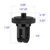 6 Pack Aluminum Camera Tripod Adapter 1/4"-20 Conversion Adapter Mounts Compatible with Gopro Action Cameras Insta360, 1/4" Mount Adapter for GoPro Ecosystem and Other Standard 1/4 Accessories