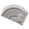 CuteBox Zebra Flat Paper Gift Bags 200pcs (6" x 9") for Merchandise, Crafts, Party Favors, Tradeshows, Retail, Showcases, Display, Holidays, Animal Themes, Arts and Crafts