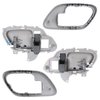 APPERFiT Interior Door Handle w/Bezel Kit (Gray) Compatible with 1995-2002 Chevy Chevrolet GMC Truck C1500 C2500 C3500 K1500 K2500 K3500 Suburban Tahoe Yukon Replaces 15708043 15708044