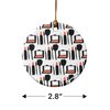 GRAPHICS & MORE Makeup Lipstick Compact Eyeshadow Mascara Drawing Porcelain Holiday Christmas Tree Ornament - 2.8" (7.1 cm)