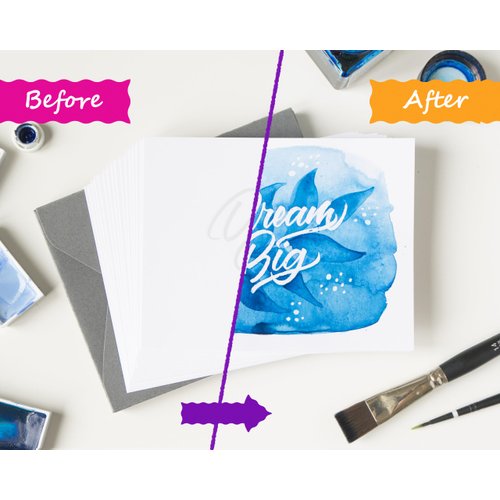 Nico Ng Watercolor Cards Set | Watercolor Paper 300gsm | 16 Cards, White