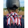 Football Unicorn Equestrian Hair Bows-Available on French Barrette, Alligator Clip (French Barrette)