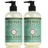 MRS. MEYER'S CLEAN DAY Liquid Hand Soap in Basil Scent, 12.5 ounce bottle (2 Bottles)