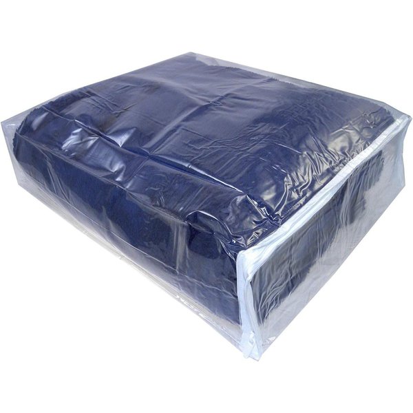 Clear Vinyl Zippered Blanket Storage Bags 15x18x5 Inch set of 5